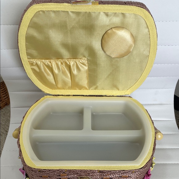 Colorful Woven Sewing Basket - Picture 5 of 10